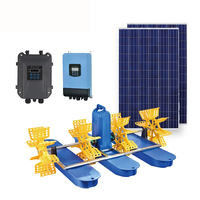 4000rpm Solar Powered Floating Fountain Aerator Energy Saving For Ponds Lakes